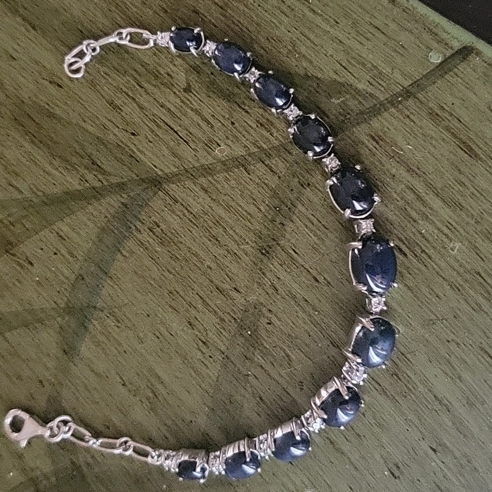 Blue Star Sapphire Set - Picture 7 of 7